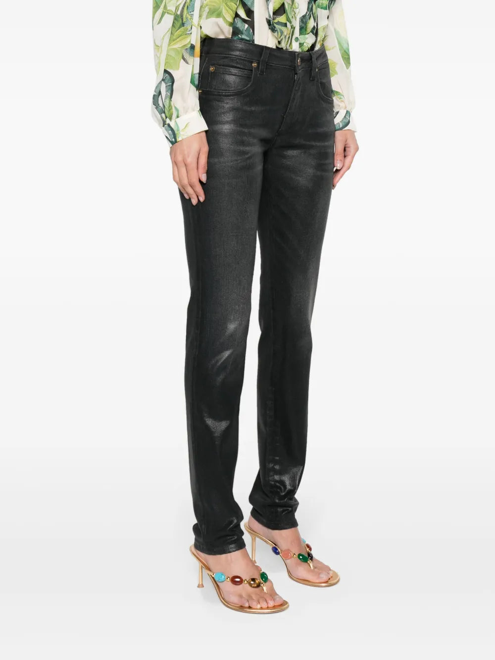 mid-rise skinny jeans