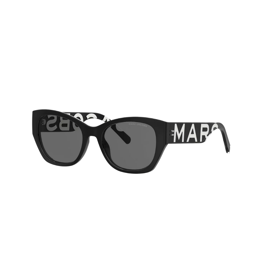 Marc Jacobs The Bold Logo Cat Eye Sunglasses Black/white