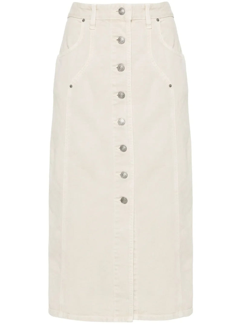 Vandy denim midi skirt