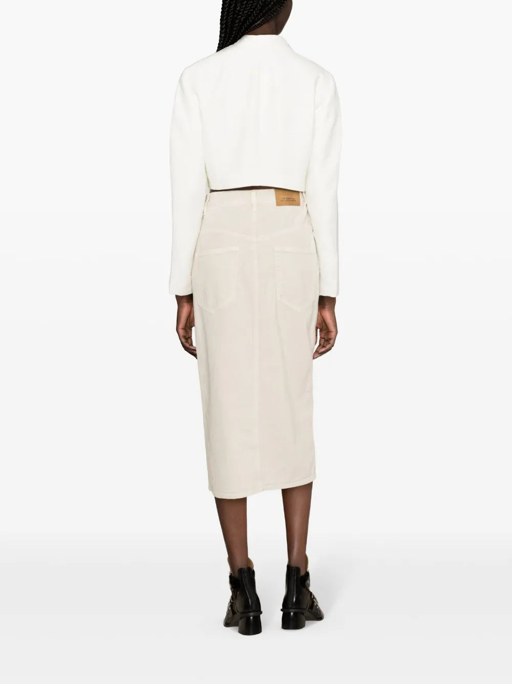 Vandy denim midi skirt