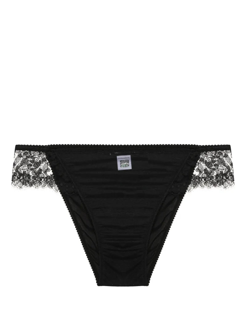 floral-lace briefs