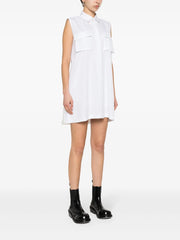 pleated mini dress