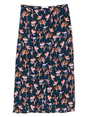 Floral Print Midi Skirt