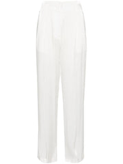 wide-leg satin trousers