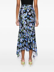 Floral Print Midi Skirt