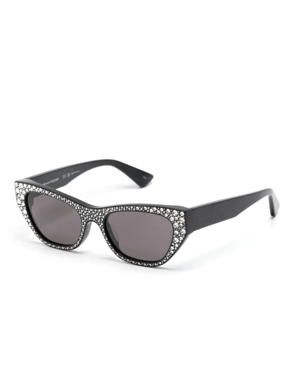 rhinestone-embellished cat-eye sunglasses