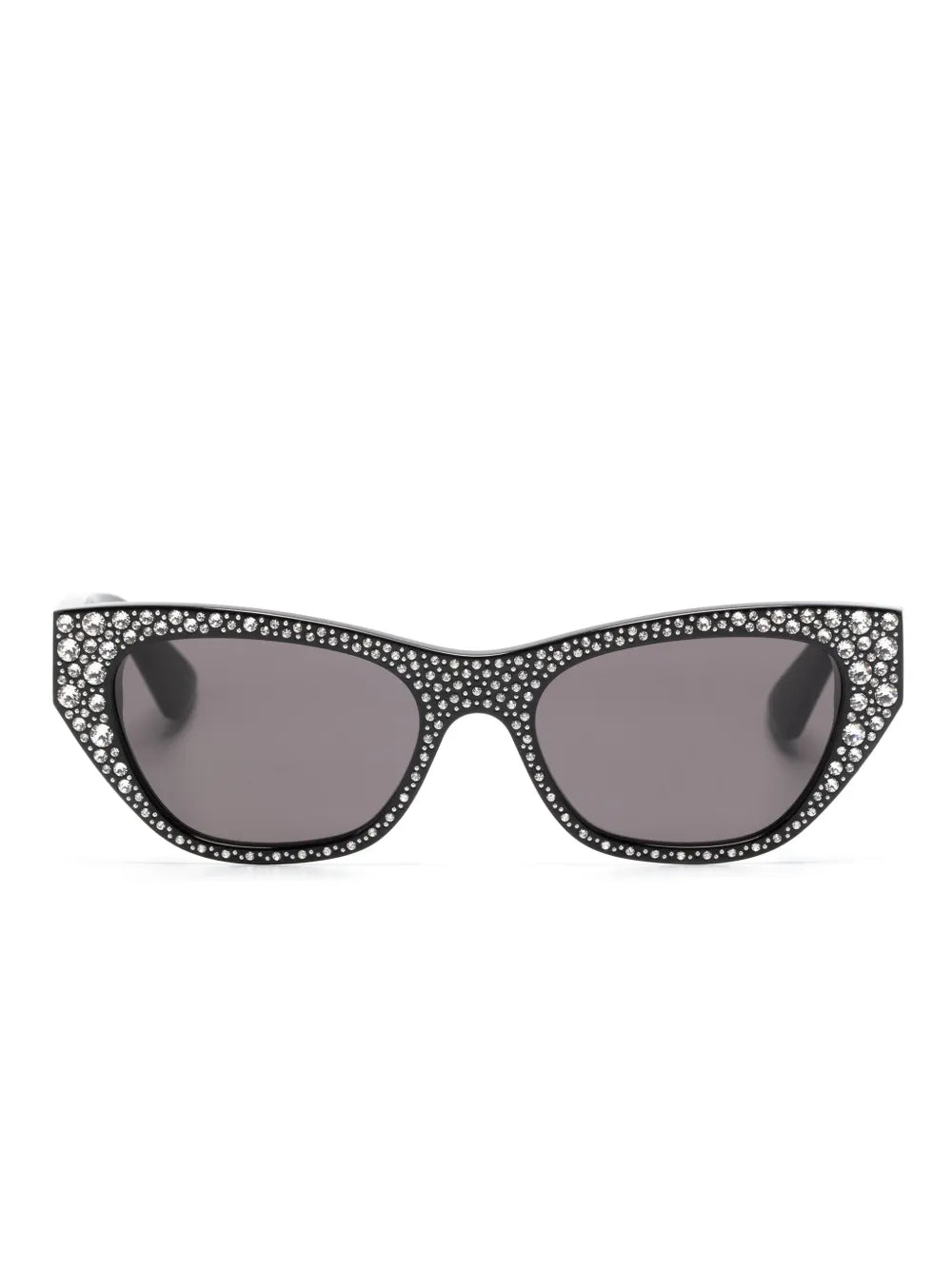 rhinestone-embellished cat-eye sunglasses