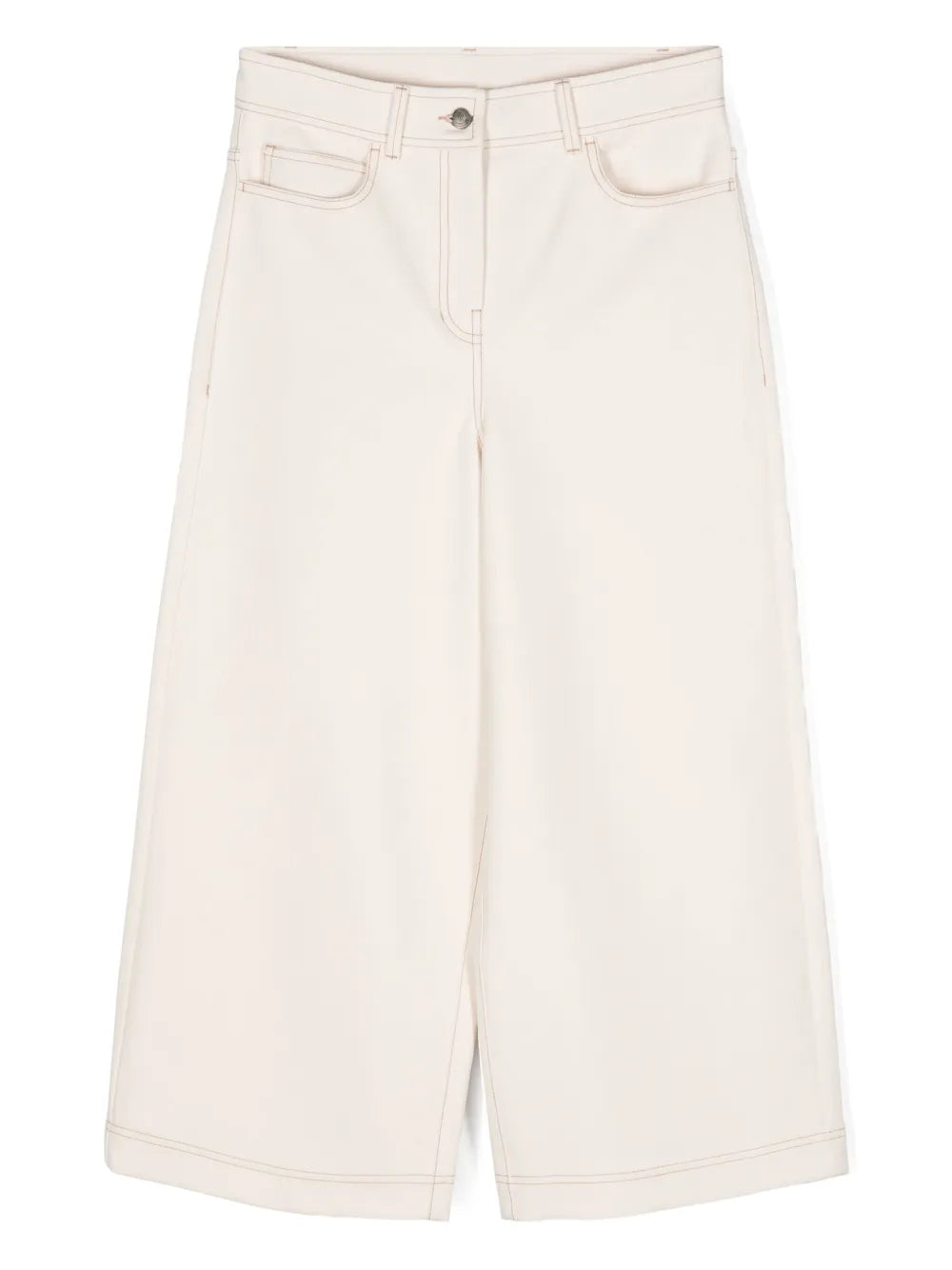 logo-embroidered cotton trousers