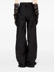 wide-leg satin trousers