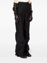 wide-leg satin trousers