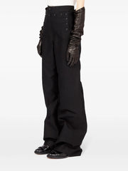 wide-leg satin trousers