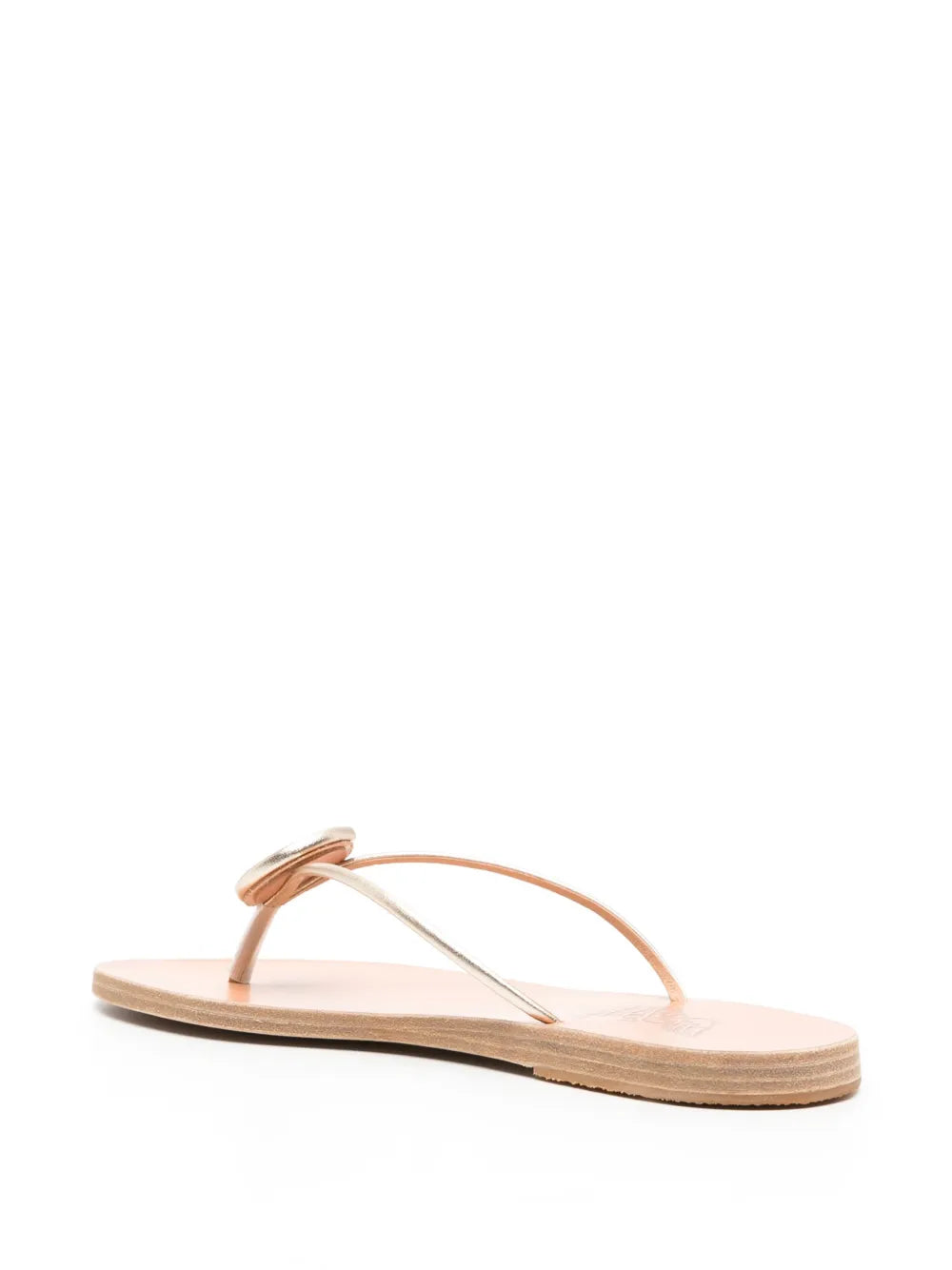 Strovilos leather flip flops