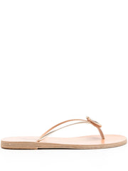 Strovilos leather flip flops