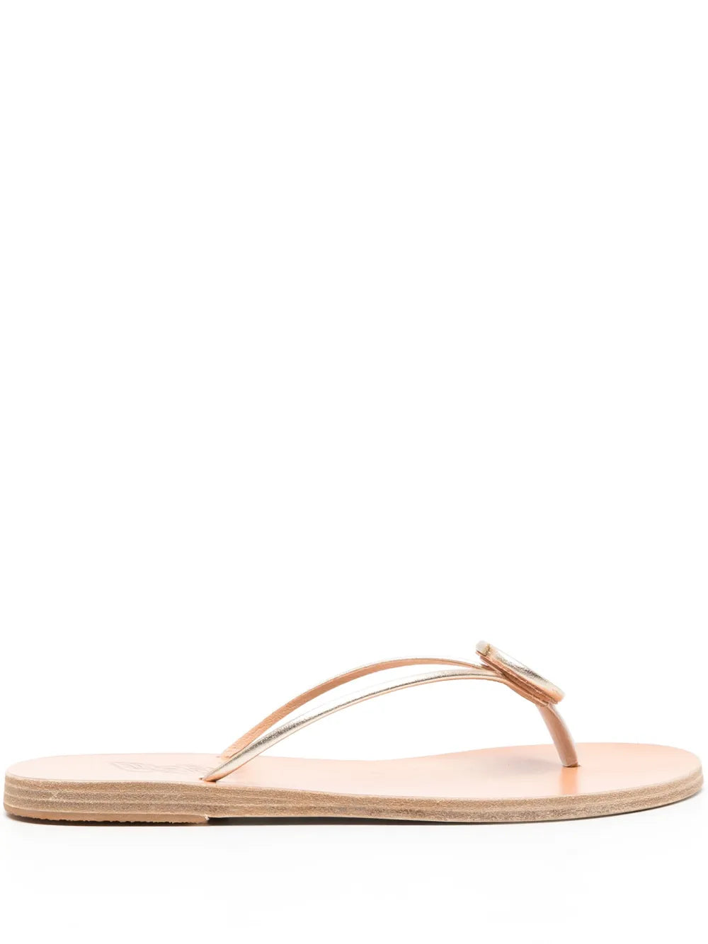 Strovilos leather flip flops