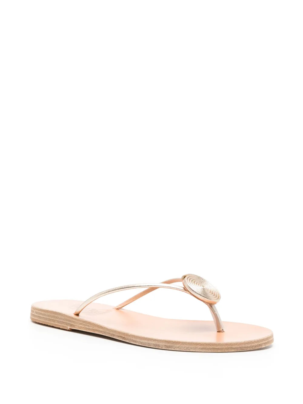 Strovilos leather flip flops