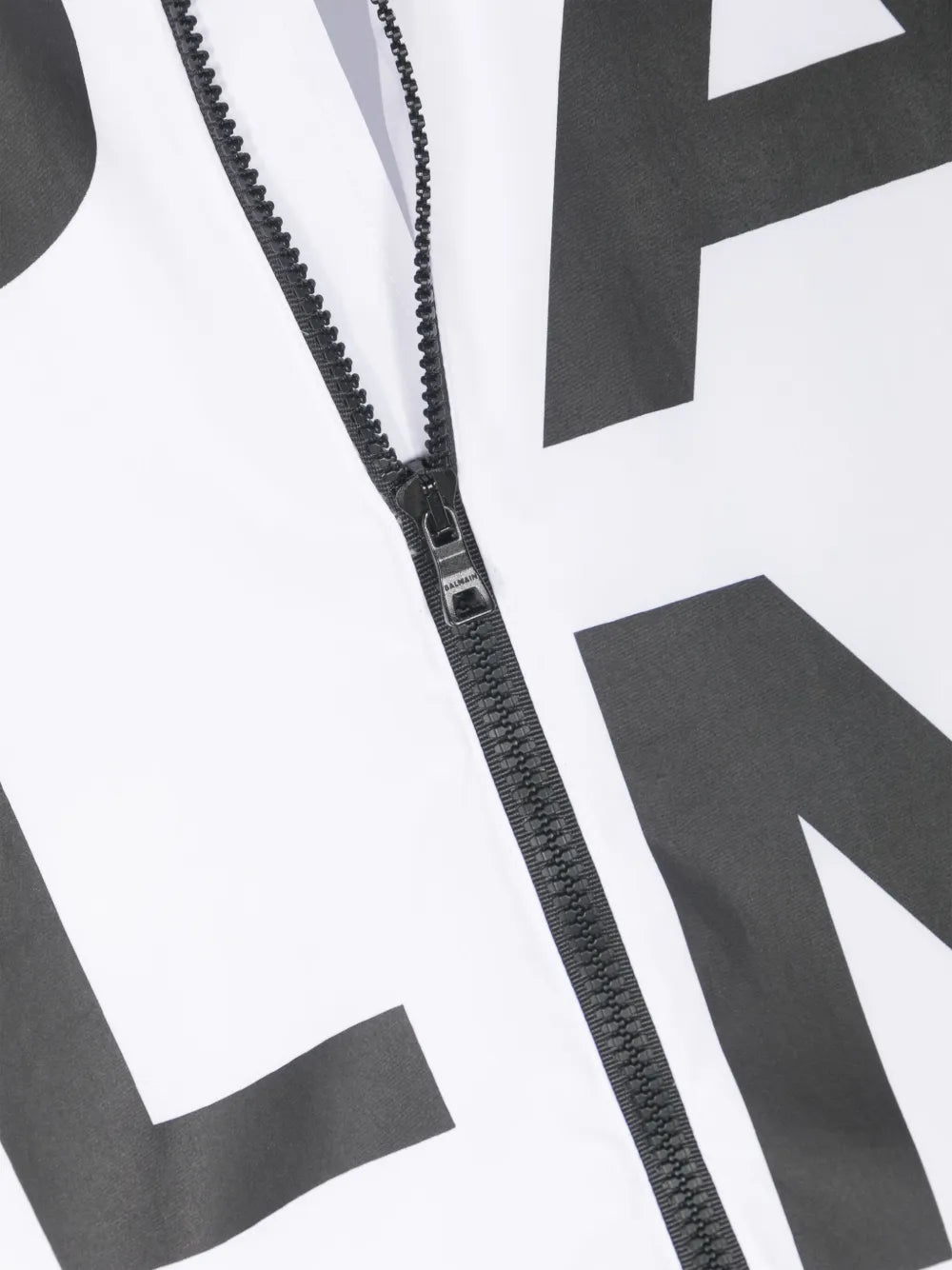 logo print hooded jacket