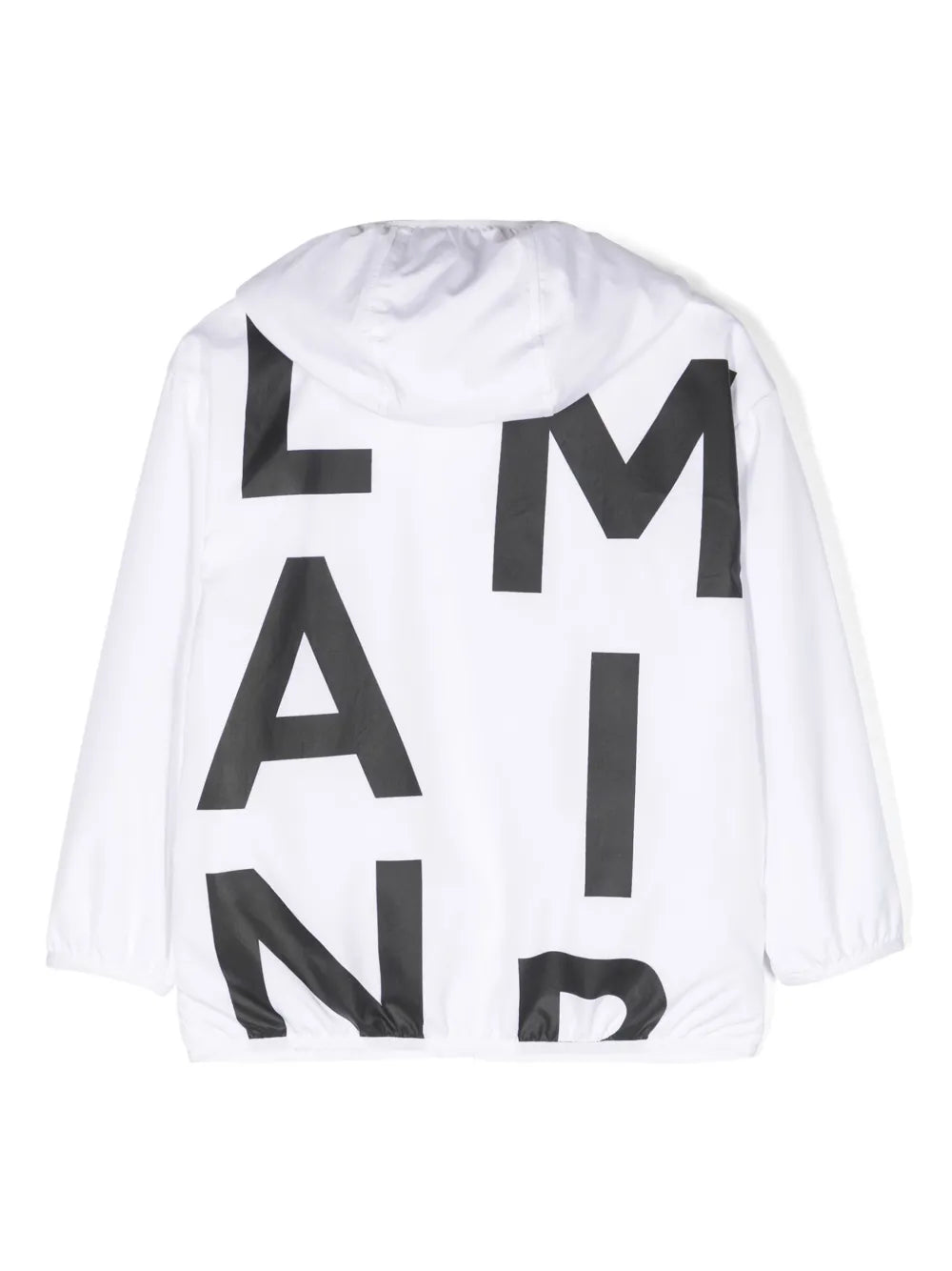 logo print hooded jacket