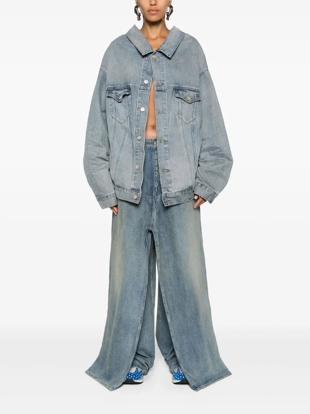 drop-shoulder denim jacket