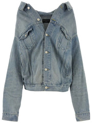 drop-shoulder denim jacket