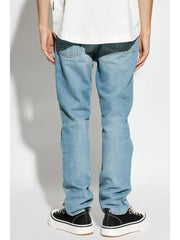 monogram-print jeans