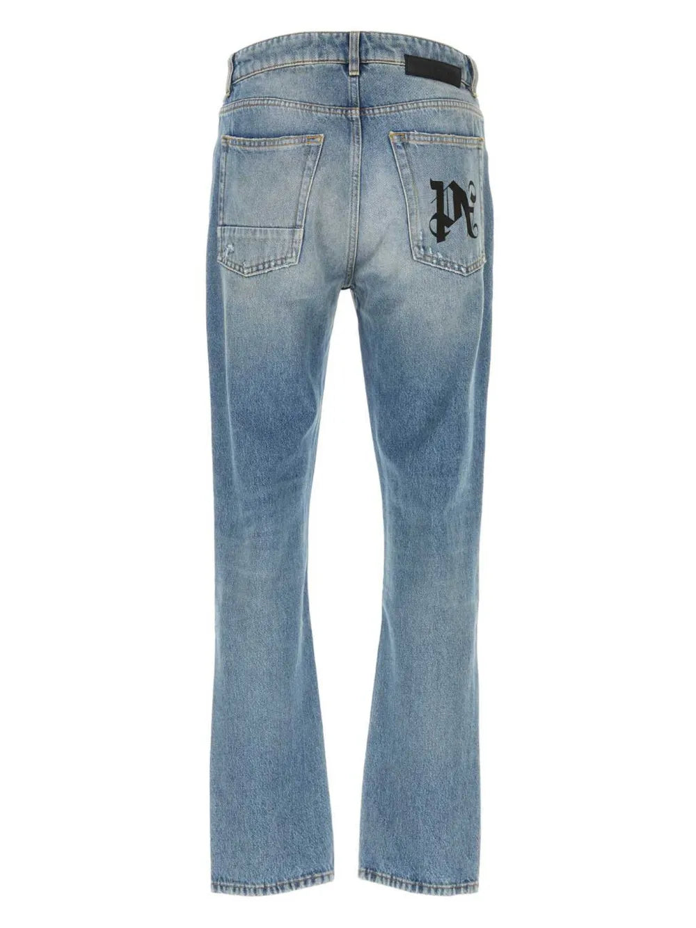 monogram-print jeans
