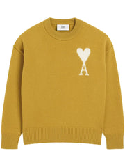 AMI Paris Ami de Coeur sweater mustard yellow