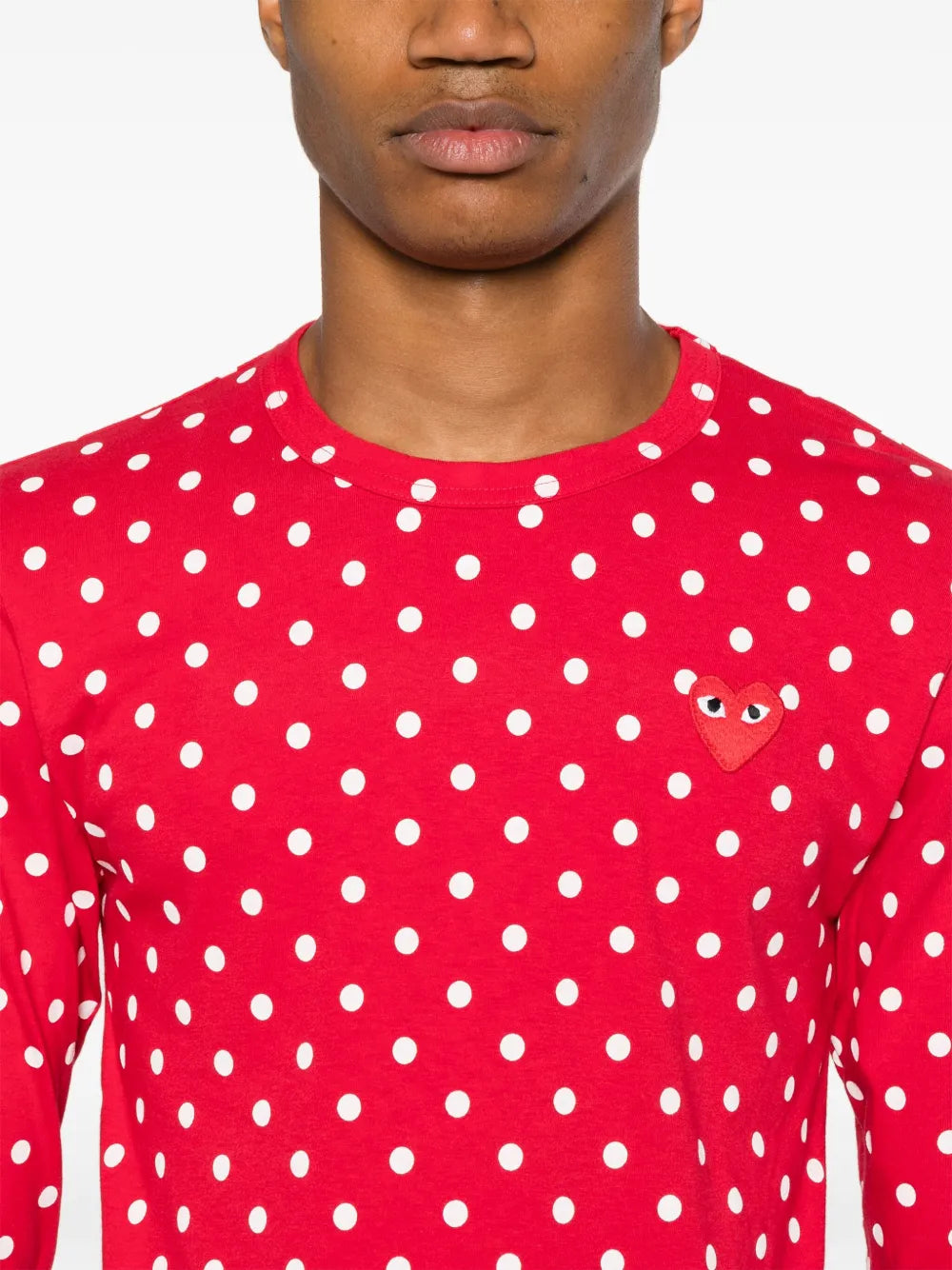 polka-dot cotton T-Shirt