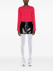 polka-dot cotton T-Shirt
