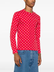 polka-dot cotton T-Shirt