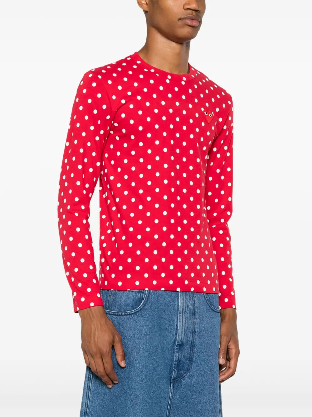 polka-dot cotton T-Shirt
