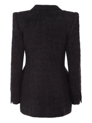 Hourglass tweed blazer