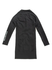 long-sleeved ribbed minidress