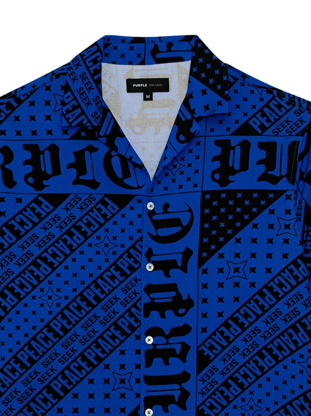 Flag Bandana button-up cotton shirt