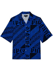 Flag Bandana button-up cotton shirt