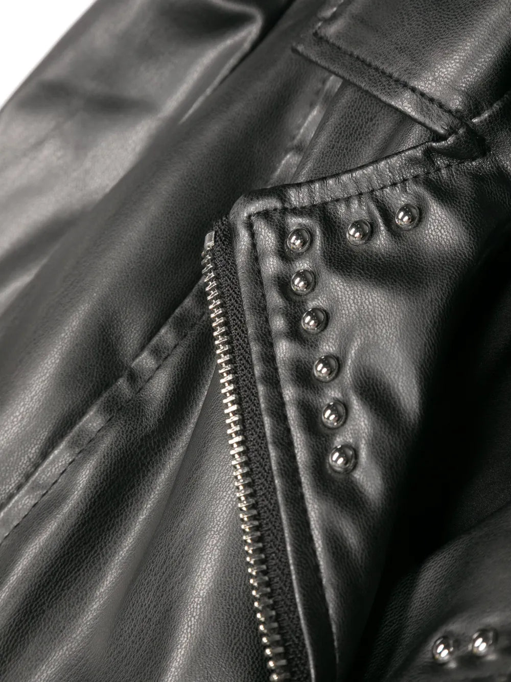 stud-detailed biker jacket