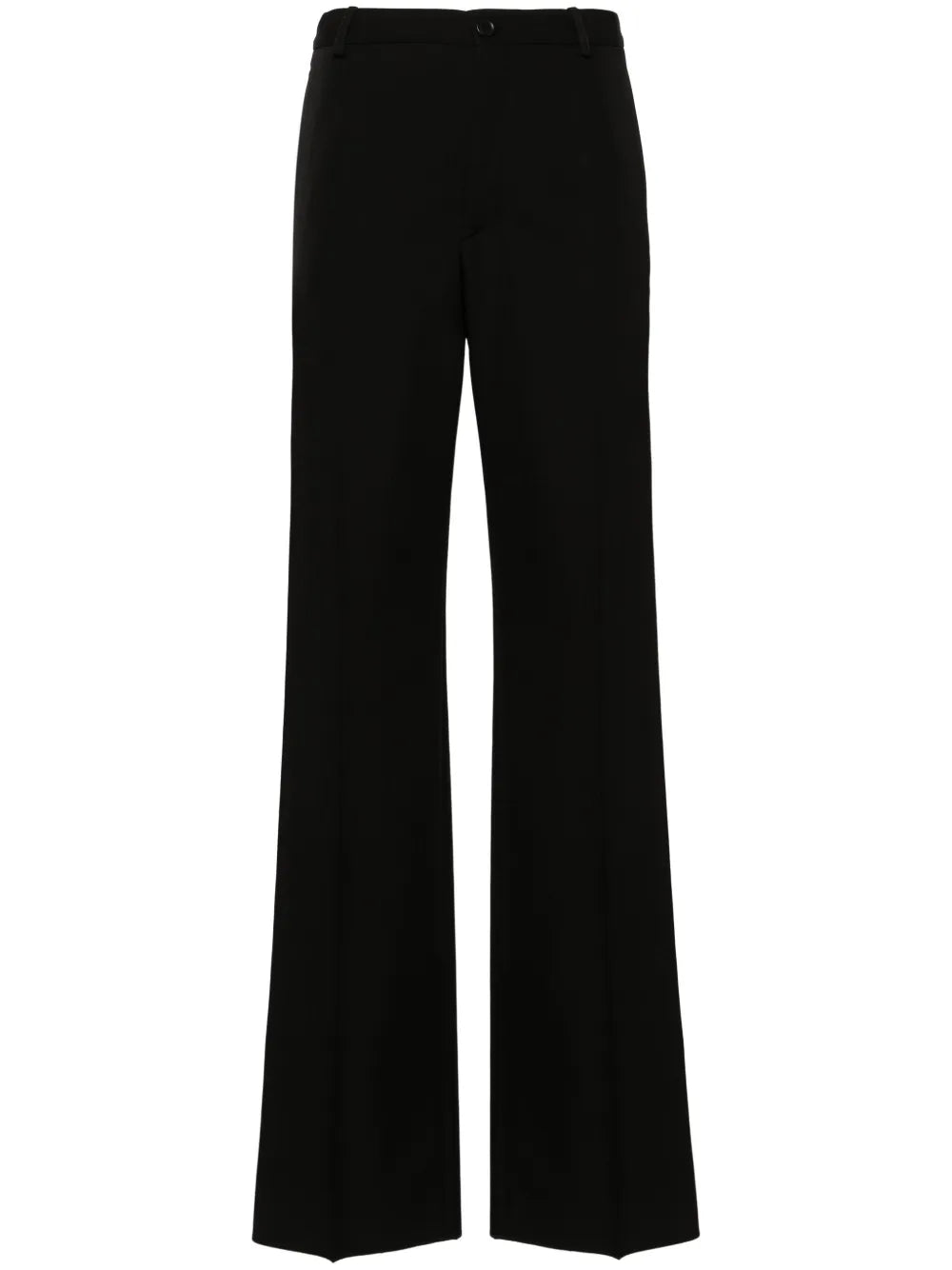 straight-leg tailored wool trousers