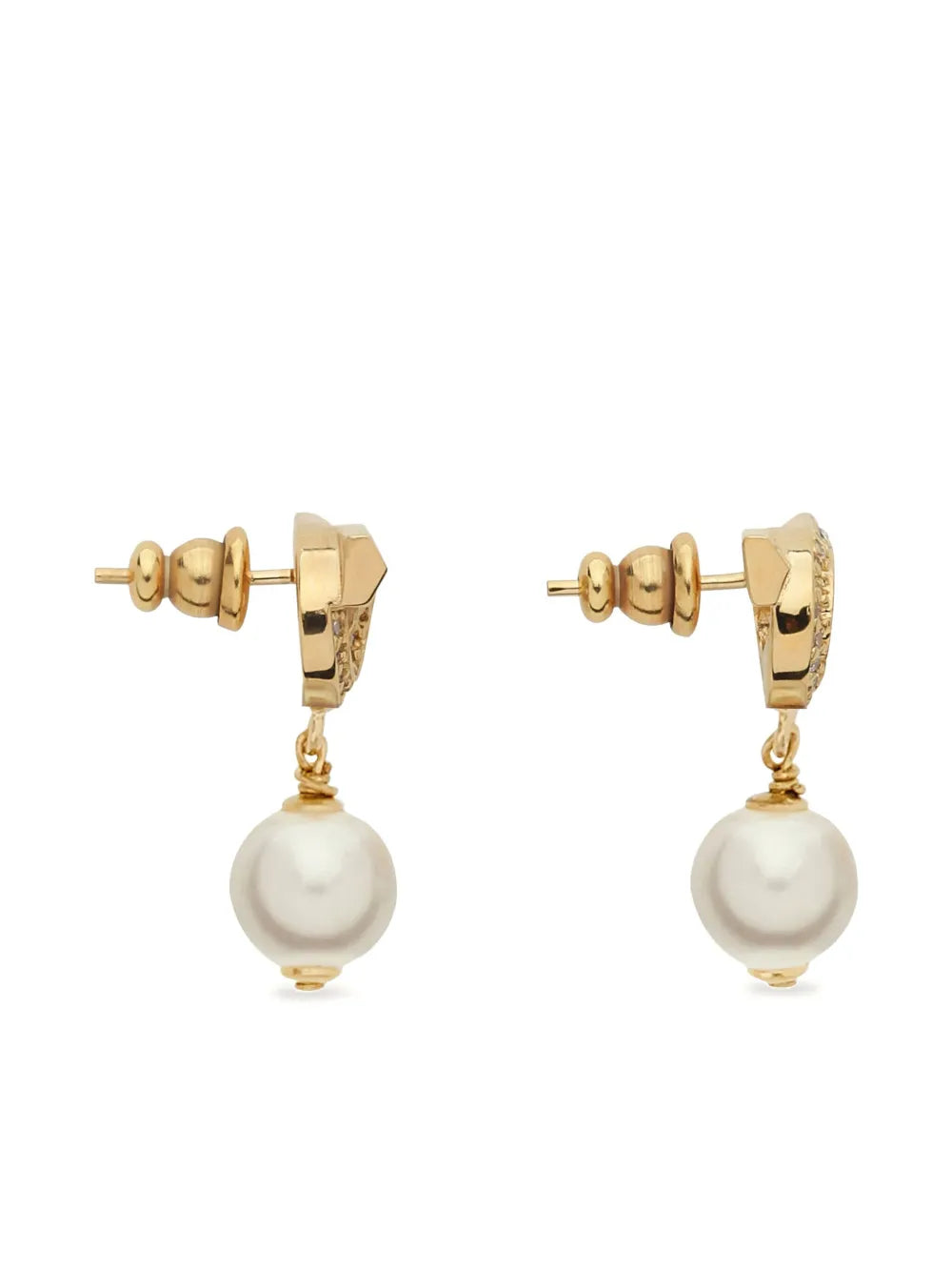 Gancini Pearl-shaped Earrings