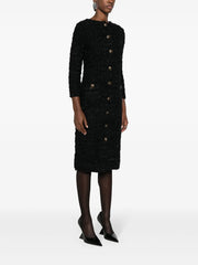 tweed button-up dress