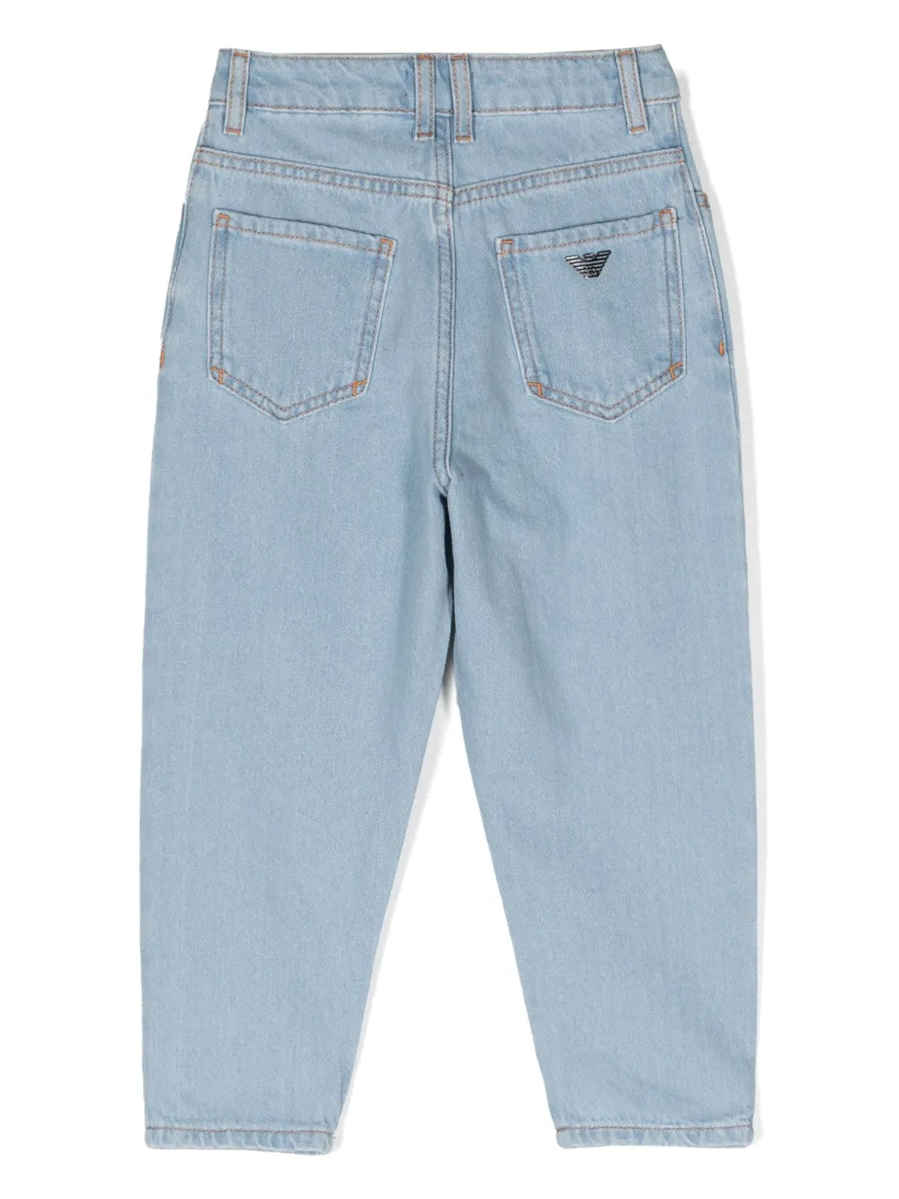 logo-plaque tapered-leg jeans