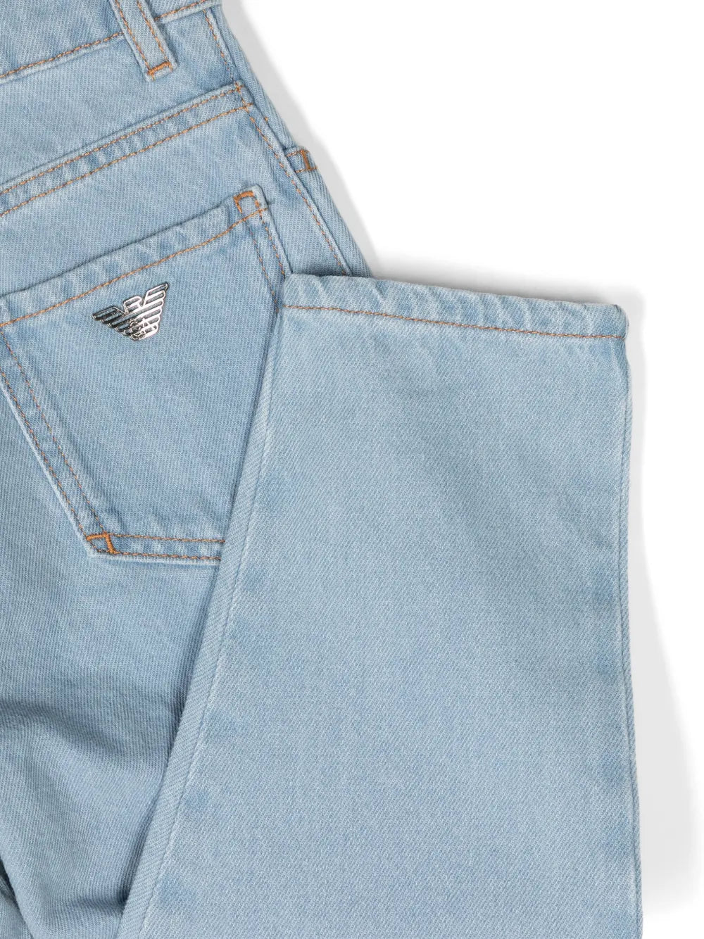 logo-plaque tapered-leg jeans