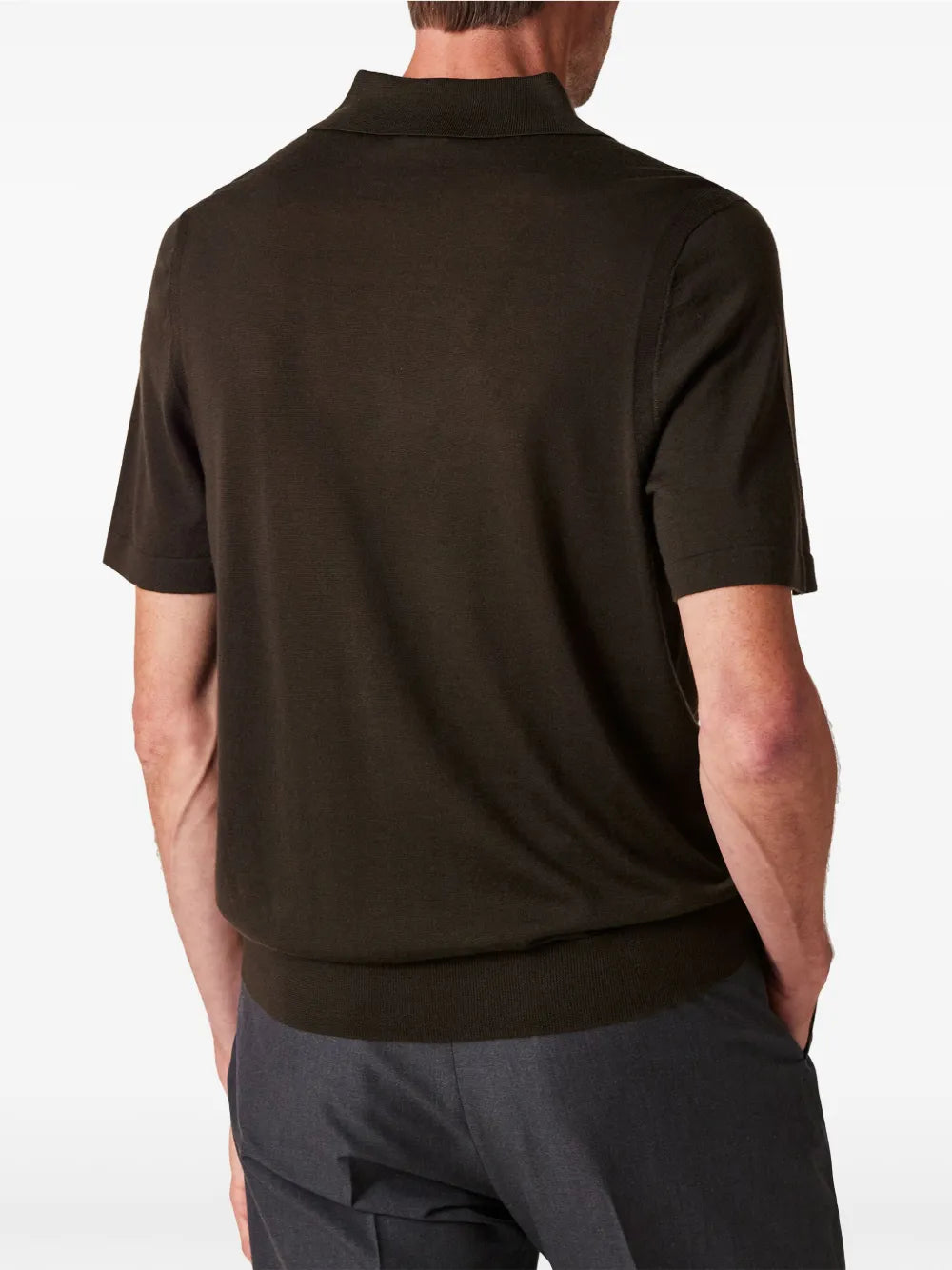 merino-wool polo shirt