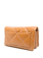 Kira diamond-quilted wallet-on-chain