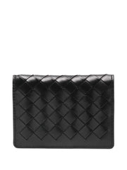 woven-design bi-fold cardholder