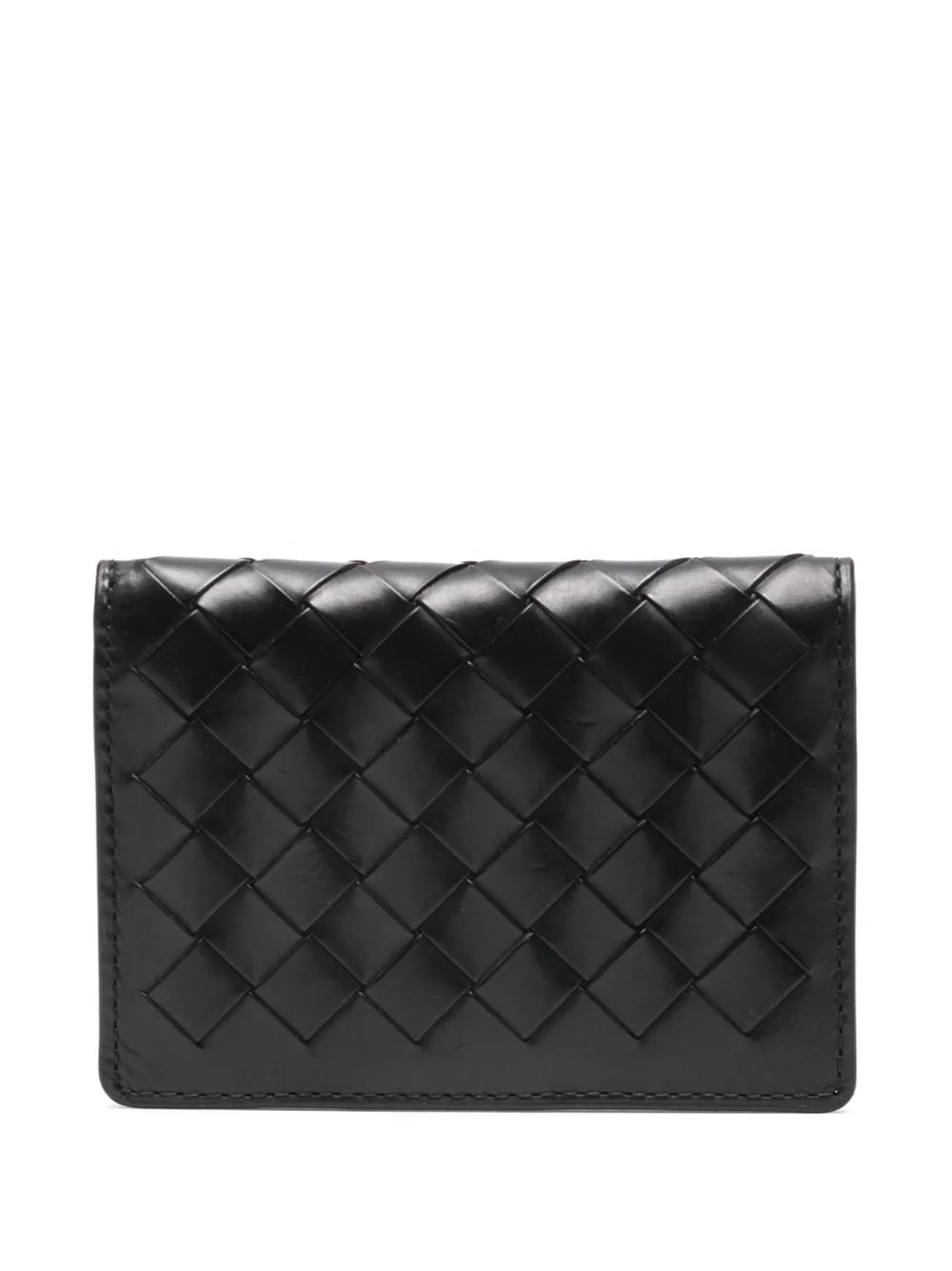 woven-design bi-fold cardholder