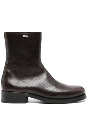 square-toe ankle boots
