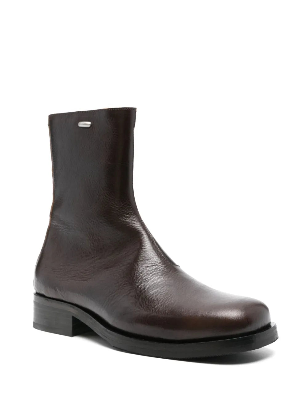 square-toe ankle boots