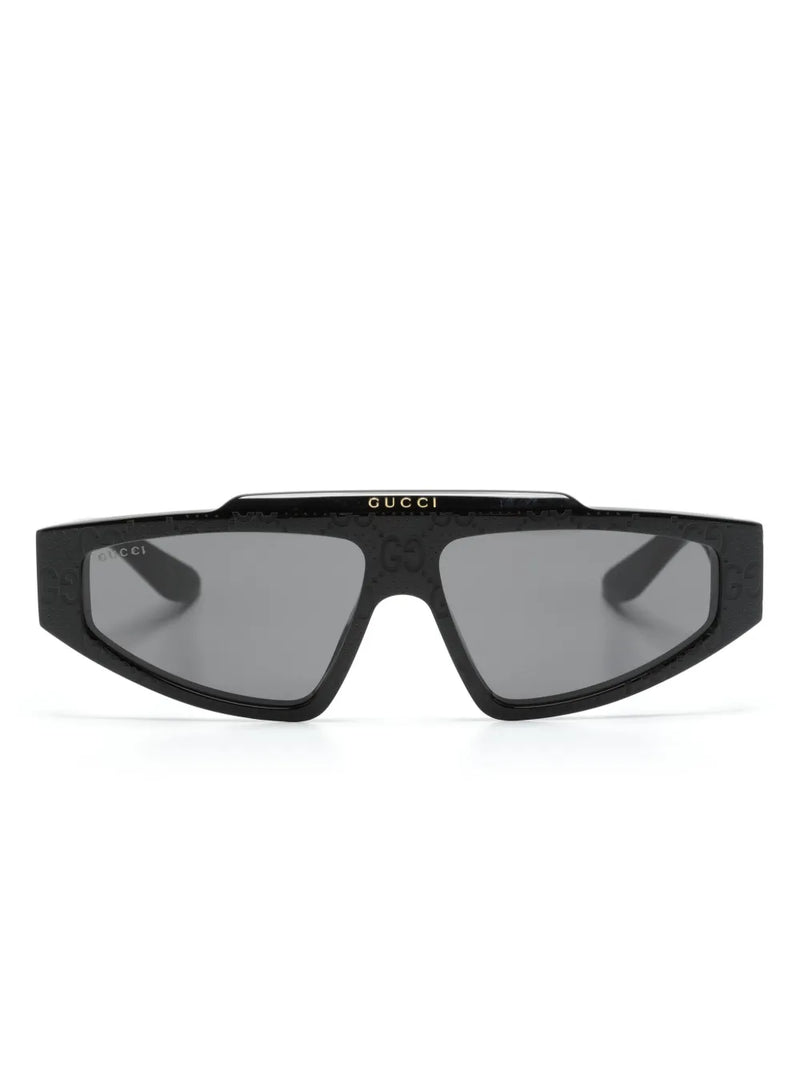 GG-supreme geometric-frame sunglasses