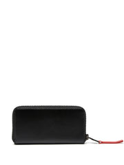 logo-lettering leather wallet