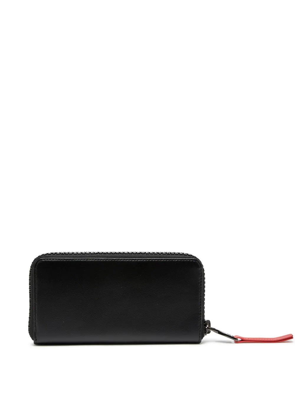 logo-lettering leather wallet