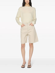 logo-patch cotton-blend shorts